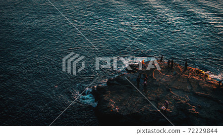 Sea level at dusk on Enoshima Sea level at dusk on Enoshima 72229844