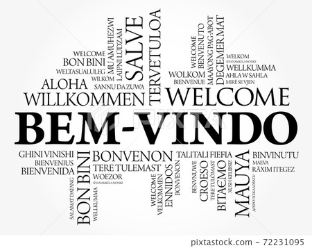 Bem-Vindo (Welcome in Portuguese) word cloud 72231095