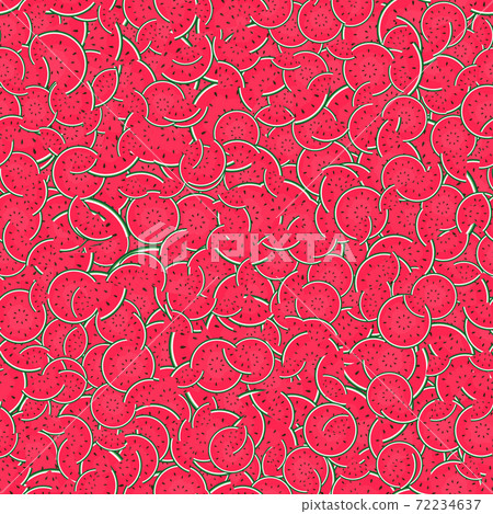Summer Sale concept Background made of colorful watermelons. Seamless pattern. Vector Illustration EPS10 Summer Sale concept Background made of colorful watermelons. Seamless pattern. Vector Illustration EPS10 72234637