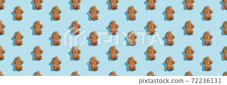cute bakery pattern happy gingerbread man cute bakery pattern happy gingerbread man 72236131