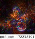 Abstract multi-colored fractal background 72238301