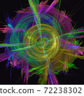 Abstract multi-colored fractal background image 72238302