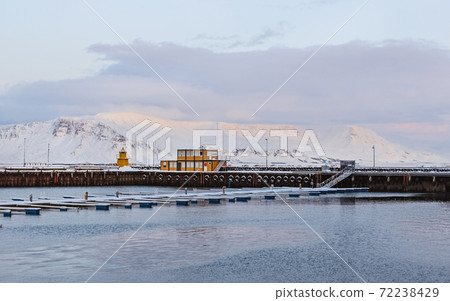 View of mountains in port of Reykjavik View of mountains in port of Reykjavik 72238429