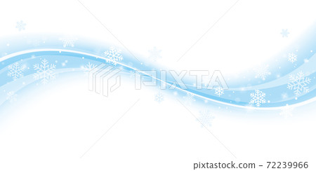 Snowflake and wave background light blue - Stock Illustration [72239966 ...