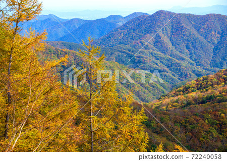 日光半月口2號停車場的景色秋葉風景秋風景 日光半月口2號停車場的景色秋葉風景秋風景 72240058
