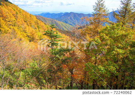日光半月口2號停車場的景色秋葉風景秋風景 日光半月口2號停車場的景色秋葉風景秋風景 72240062