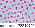 Apples and cherries seamless pattern textiles 72240590