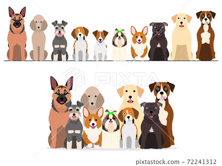 Dog one row group front set 72241312