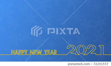 Happy new year 2021 on blue gradient screen with snow shadow. Happy new year 2021 on blue gradient screen with snow shadow. 72241557