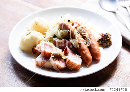 Homemade sauerkraut choucroute garnie 72241726