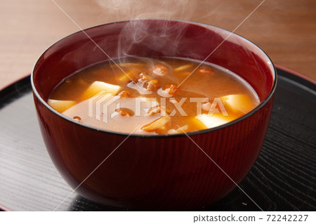 Namoko and tofu miso soup Namoko and tofu miso soup 72242227