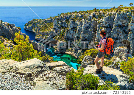 Famous Calanques D'En Vau in Cassis near Marseille,France 72243195