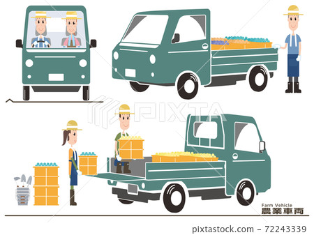 Green Gray Agricultural Light Truck 04 Green Gray Agricultural Light Truck 04 72243339