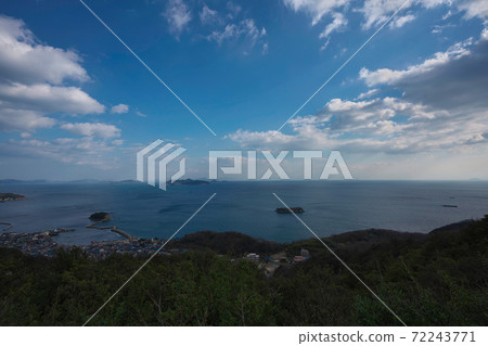 《廣島縣》晴天，從綠線看的景色 72243771