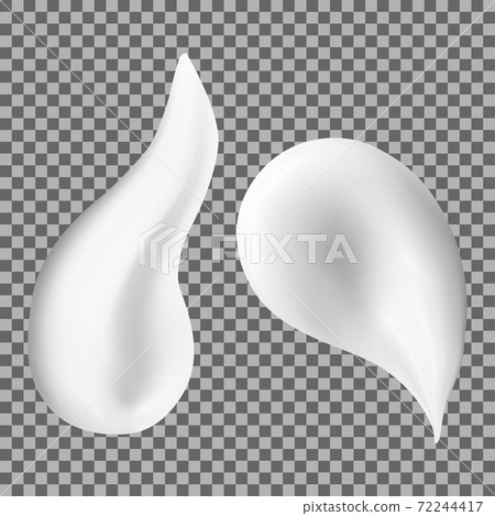 Cream smear. Face cosmetic cream texture swatch 72244417