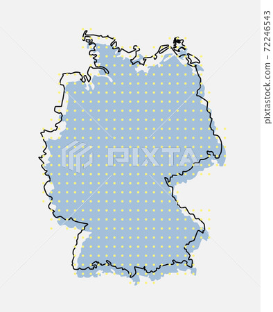 Germany map, Europe country map, vector template 72246543