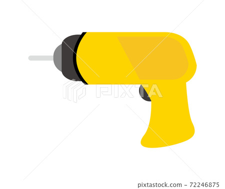 Vector illustration of electric screwdriver Electric drill 72246875