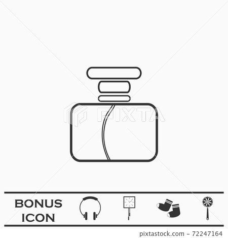 Parfume icon flat. Parfume icon flat. 72247164