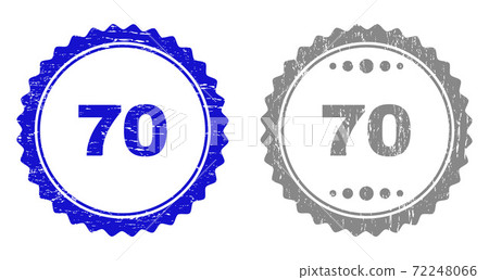 Textured 70 Grunge Stamp Seals 72248066