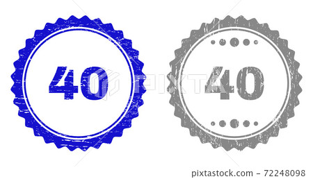 Textured 40 Scratched Stamps 72248098