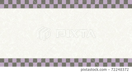 Japanese paper bordered by a checkered frame. Frames, scrolls, New Year's cards, Japanese materials, etc. Japanese paper bordered by a checkered frame. Frames, scrolls, New Year's cards, Japanese materials, etc. 72248372