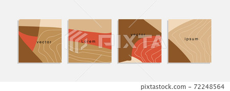 Vector set of minimal backgrounds with abstract organic shapes, hand draw line and sample text. Contemporary collage. Minimal stylish cover for branding design. Vector set of minimal backgrounds with abstract organic shapes, hand draw line and sample text. Contemporary collage. Minimal stylish cover for branding design. 72248564