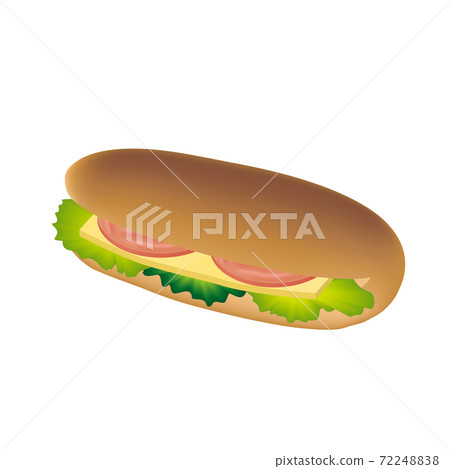 可愛的麵包火腿奶酪沙 72248838