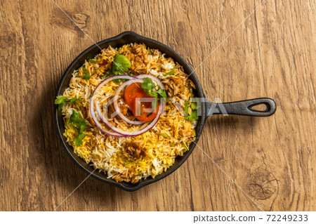 Biryani is a typical Indian mixed rice 72249233