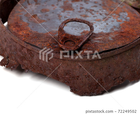 Part of old rusty tin can Part of old rusty tin can 72249502