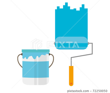 Vector illustration of paint and brush 72250050