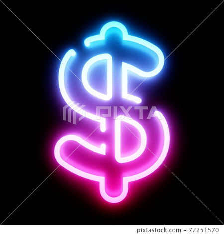 3D Rendering Bleu and Pink Neon Lights Font on dark background 3D Rendering Bleu and Pink Neon Lights Font on dark background 72251570