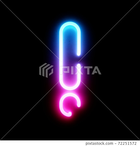 3D Rendering Bleu and Pink Neon Lights Font on dark background 3D Rendering Bleu and Pink Neon Lights Font on dark background 72251572