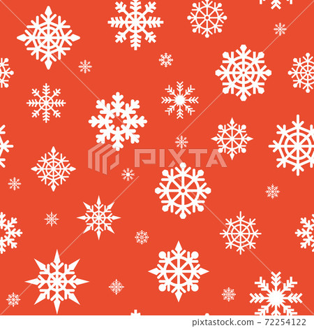 Christmas seamless pattern. White snowflakes on... - Stock Illustration ...
