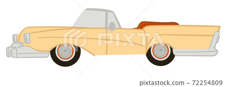 American vintage or retro car with no roof vector American vintage or retro car with no roof vector 72254809