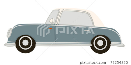 Retro car with classic look, vintage automobile 72254830