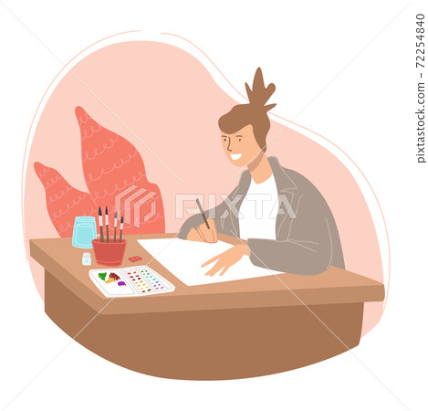 Character drawing paintings, hobby and leisure Character drawing paintings, hobby and leisure 72254840