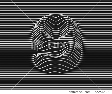 Linear 3d font number 9 Linear 3d font number 9 72256522