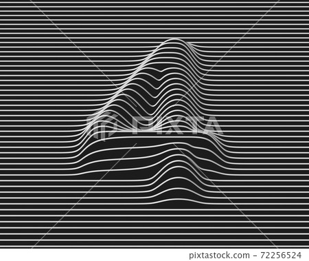 Linear 3d font number 4 Linear 3d font number 4 72256524