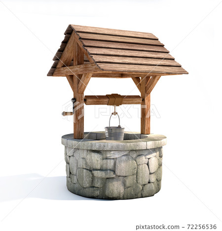 Water well on white background 3d illustration 72256536