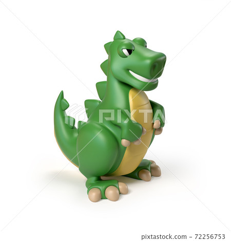 Dinosaur toy on white background 3d rendering Dinosaur toy on white background 3d rendering 72256753