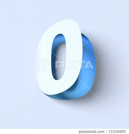Cut out paper font letter B 72256905