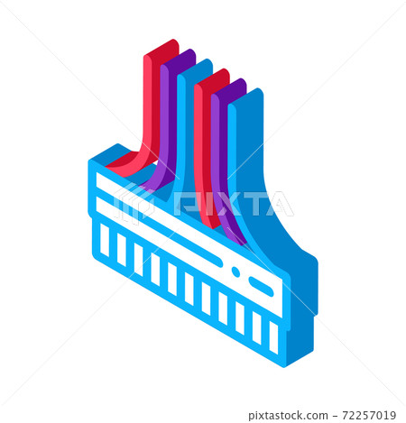 computer wires isometric icon vector illustration color computer wires isometric icon vector illustration color 72257019