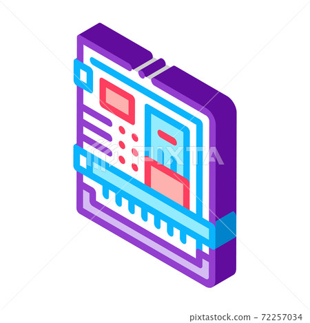 back of computer system with ports isometric icon vector illustration back of computer system with ports isometric icon vector illustration 72257034