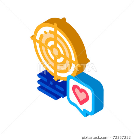 shopper target for buy products isometric icon vector illustration 72257232