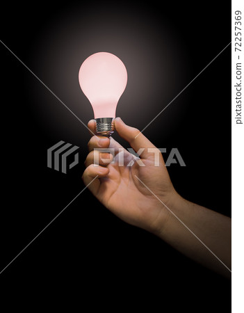 Lighting lamp in hand 72257369