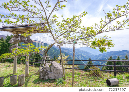 [Route 439] Kyobashira Pass signboard and rest area 72257597