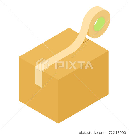 Image of sealing cardboard with gum tape Image of sealing cardboard with gum tape 72258000