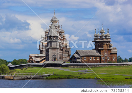 Famous wooden buildings on the island Kizhi Russia 72258244