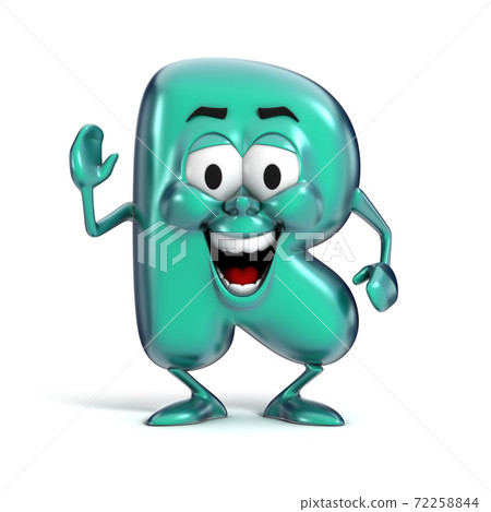 smiling cartoon font letter R - Stock Illustration [72258844] - PIXTA