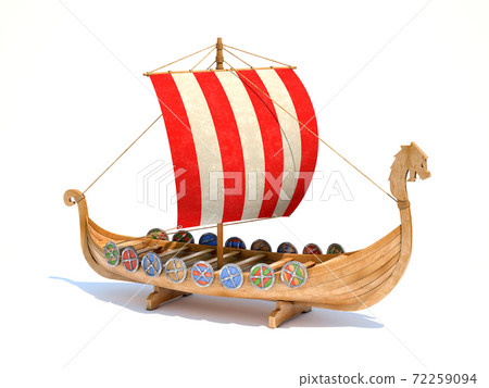 Viking ship model 3d rendering Viking ship model 3d rendering 72259094